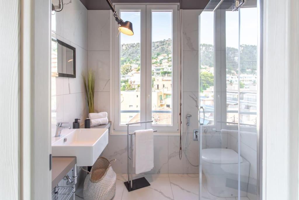 #24 Marie-Claire Suite Sea View/Balcony/Ac/5Min Port Villefranche-sur-Mer Esterno foto